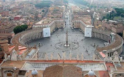 La Plaza de San Pedro en el Vaticano